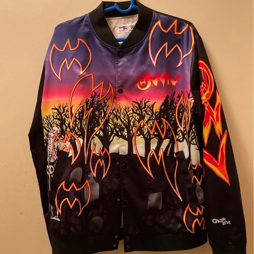 The Ultimate Warrior chalk line jacket